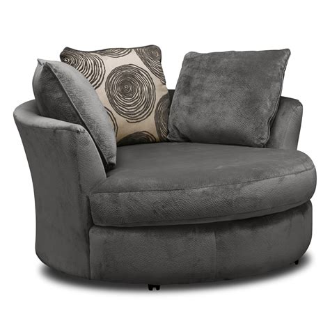 cordelle swivel chair gray  city furniture