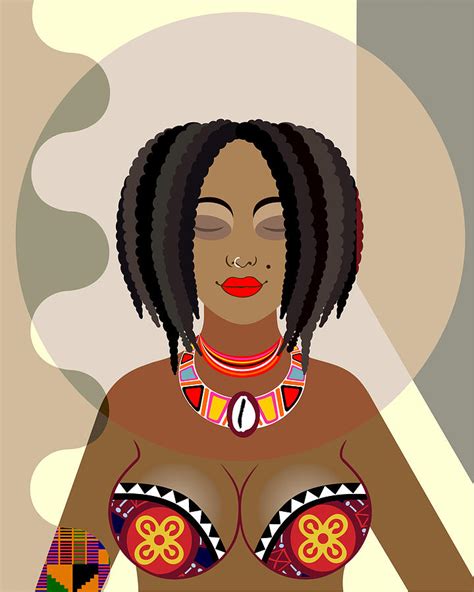 nubian queen ii digital art  lanre studio fine art america