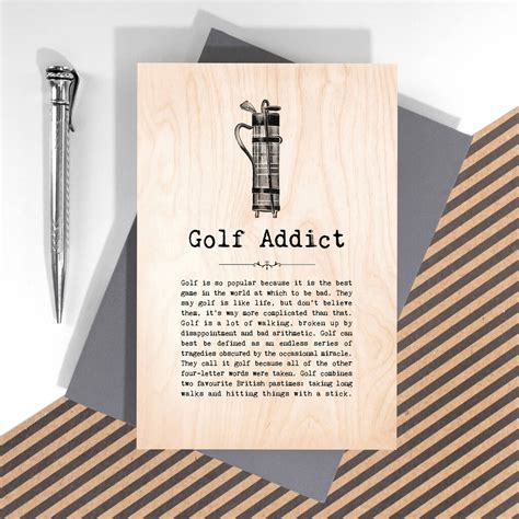 Wooden Golf Card By Coulson Macleod