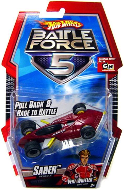 hot wheels battle force  pull  saber  diecast car mattel toys