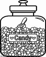 Coloring Pages Candy Jar Jars Colouring Printable Food Kids Color Canopic Jelly Delicious Choose Board Template sketch template
