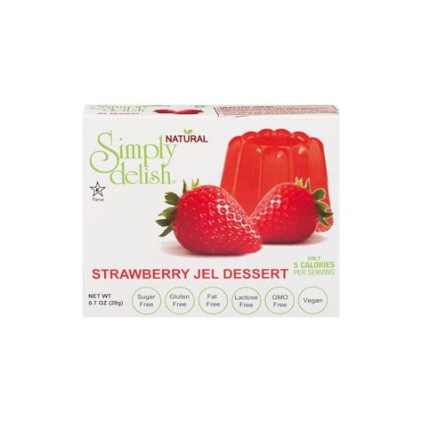 simply delish strawberry jel dessert 20 gram