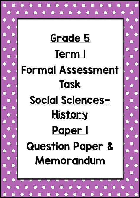 term  formal assessment task grade  history term test task