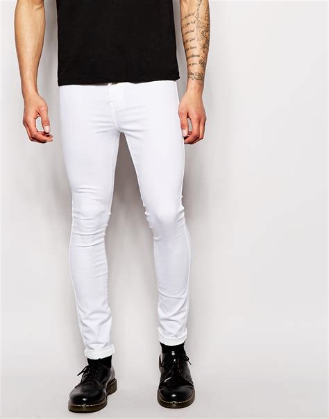 dr denim jeans plenty spray on extreme super skinny white