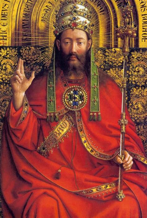 jan van eyck ghent altarpiece god portrayed   king jan van eyck renaissance paintings