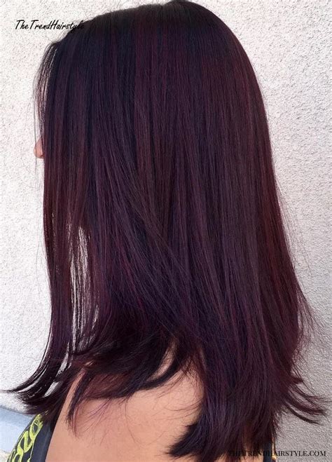 Deep And Dark Purple Hair 50 Shades Of Burgundy Hair