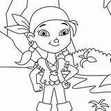 Pirate Coloring Izzy Pages Pirates Girl Neverland Jake Female Ho Birthday Vice Singing Yo Lets Team Young Go Google Color sketch template