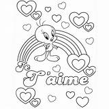 Coloriage Imprimer Amour Coloriages Ciel Arc Titti Aime Dessins Coloradisegni Looney Tunes Tweety Coloriage204 Valentin sketch template