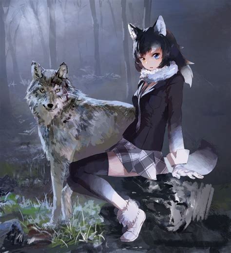twitter anime wolf girl anime furry anime neko
