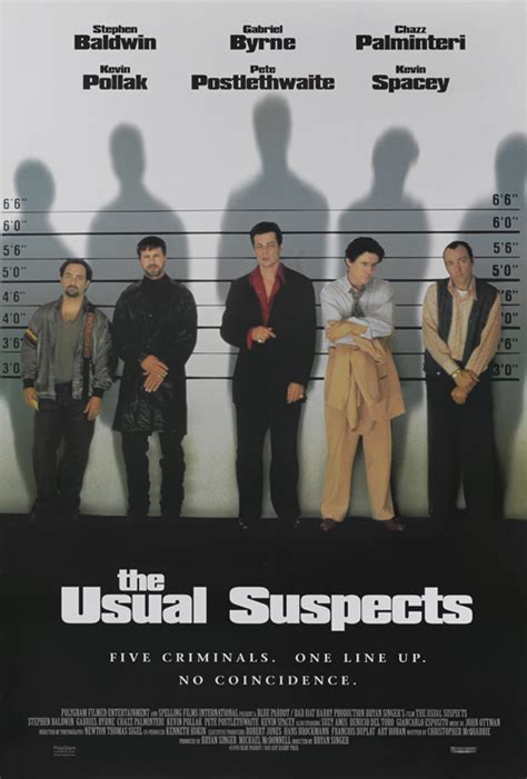 The Usual Suspects The Reel Poster Gallery
