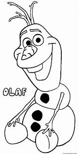 Coloring Frozen Pages Kids Olaf sketch template
