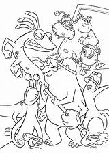 Monsters Inc Coloring Pages Kids sketch template