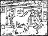 Paarden Kiddicolour sketch template