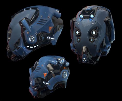 sci fi helmet concept art characters cyborgs art