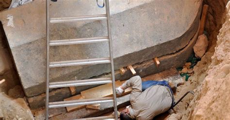 mysterious 9ft long egyptian tomb is cracked open