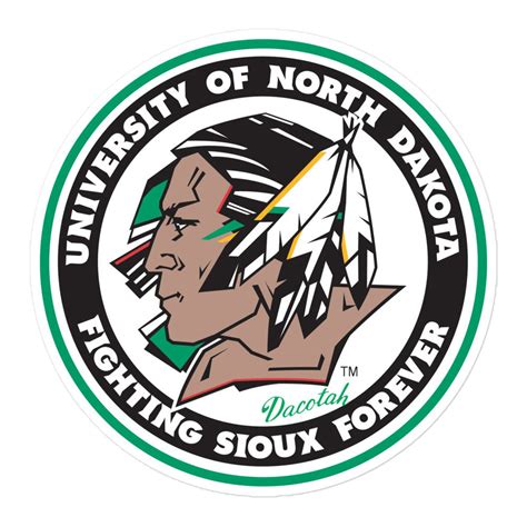 fighting sioux  classic logo stickers officially etsy