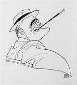 Hirschfeld Al Franklin Roosevelt Caricature Sketches Drawing Illustrators Pbs sketch template