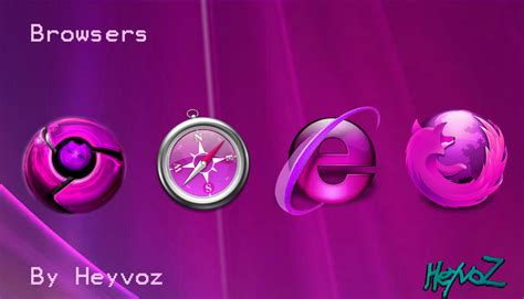 Browsers Pink Icon By Heyvoz On Deviantart