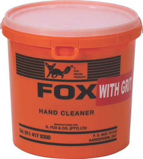 industrial hand cleaner  grit  fox