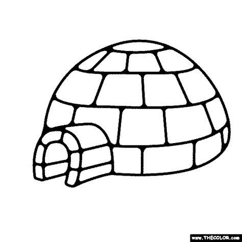 igloo coloring pages printable