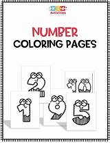 Coloring Pages Number Toddlers Numbers Learn sketch template