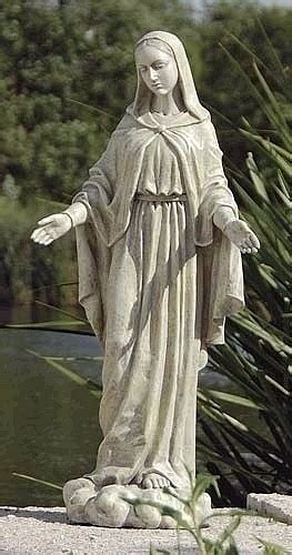 Blessed Virgin Mary Statue With Outstretched Arms