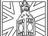 Coloring Flag Britain Great Pages Union Jack England Colouring Getdrawings Getcolorings Colorings Color sketch template