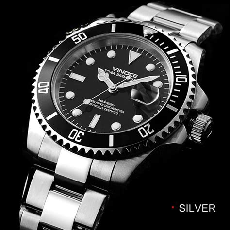 mens  bar  waterproof diving quartz  steel wristwatch  luxury business