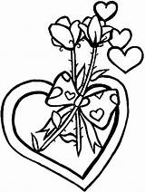 Valentin Valentijn Kleurplaten Valentijnsdag Corazones Coeurs Cuori Valentinstag Malvorlage Colorier Stemmen sketch template