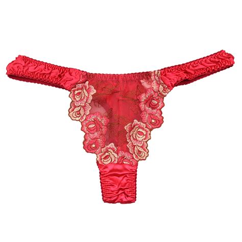 women s pure silk lace thong 4 pairs in one pack ebay