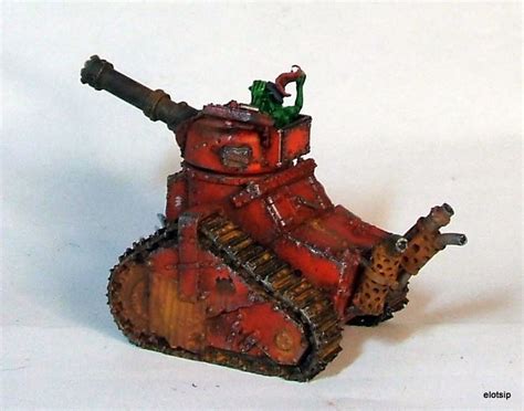 40k Ork Grot Tank Fallout Power Armor Tank Warhammer