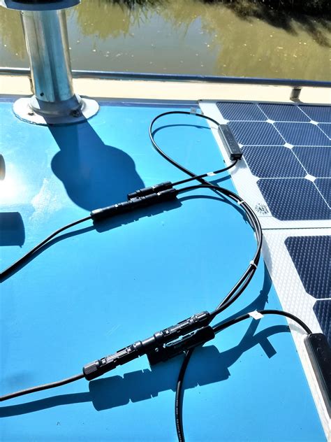 fitting flexible solar panels   narrowboat continuous cruising narrowboat  volt fitting