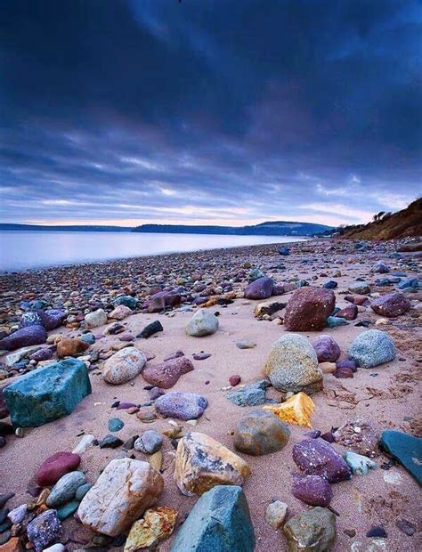 beach  colored rocks  california  colourful beaches trip