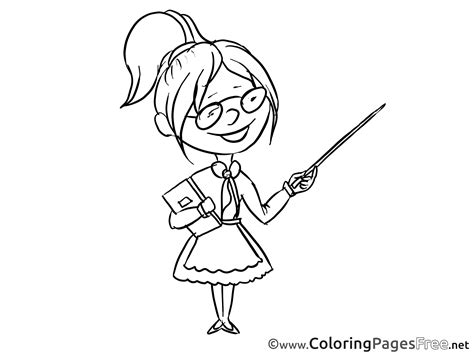 teacher kids  coloring pages