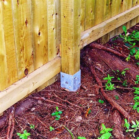 oz post     square wood post anchor fencing residential steel