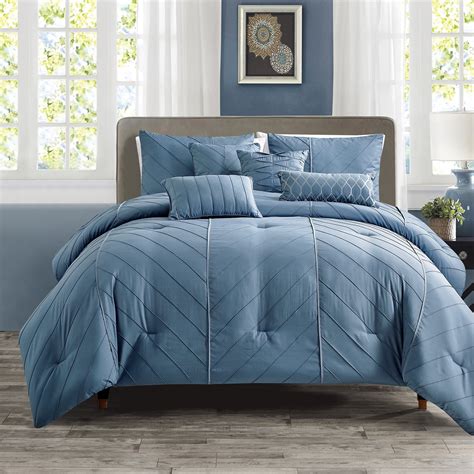 hgmart bedding comforter set bed   bag  piece luxury pleated microfiber bedding sets
