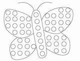 Dot Coloring Pages Butterfly Do Getdrawings sketch template
