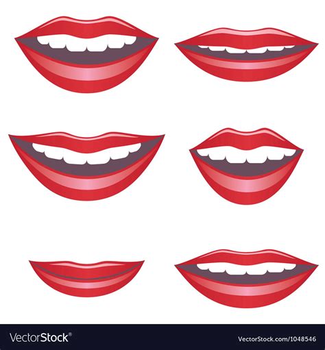mouths royalty free vector image vectorstock