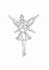 Fairy Coloring Pages Printable Beautiful Color Cute Print Updated Pdf sketch template