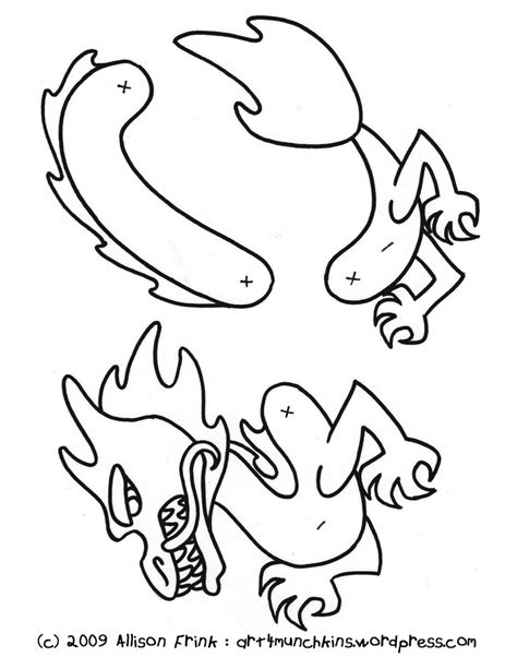 printable chinese dragon templates chinese dragon outline
