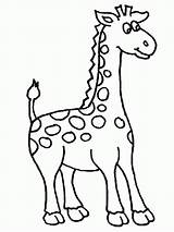 Coloring Giraffe Baby Pages Print sketch template