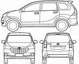 Toyota Avanza Vector Car Autocad Mobil Sketsa Gambar Blueprint Drawing Para Sketch Cad Coloring Blueprints Pajero sketch template