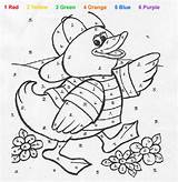 Zahlen Malen Hellokids Ente Numbers Farben Drucken Ausmalbilder Bauernhof Penguin sketch template