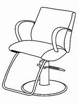 Barber Coloring Pages Chair Salon Drawing Beauty Printable Getcolorings Jobs Getdrawings sketch template
