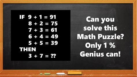 Math Riddles With Answers Can You Solve These Tricky Math Puzzles