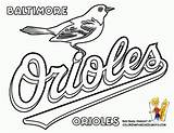 Coloring Pages Baseball League Printable Major Logo Teams Orioles Print American Logos Sheets Adult Astros Everfreecoloring Yankees sketch template