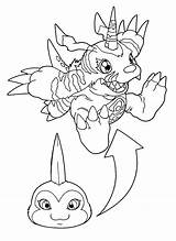 Coloring Pages Digimon Gabumon Colouring Hellokids sketch template