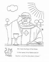 Coloring Mass Pages Catholic Getcolorings Parts Getdrawings Color sketch template