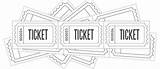 Raffle Ticket Printable Blanks Tickets Blank Template Customized Printables sketch template