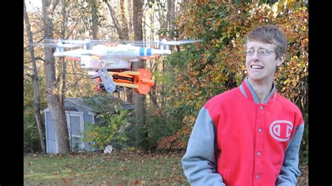 customdnerfs flying nerf drone youtube